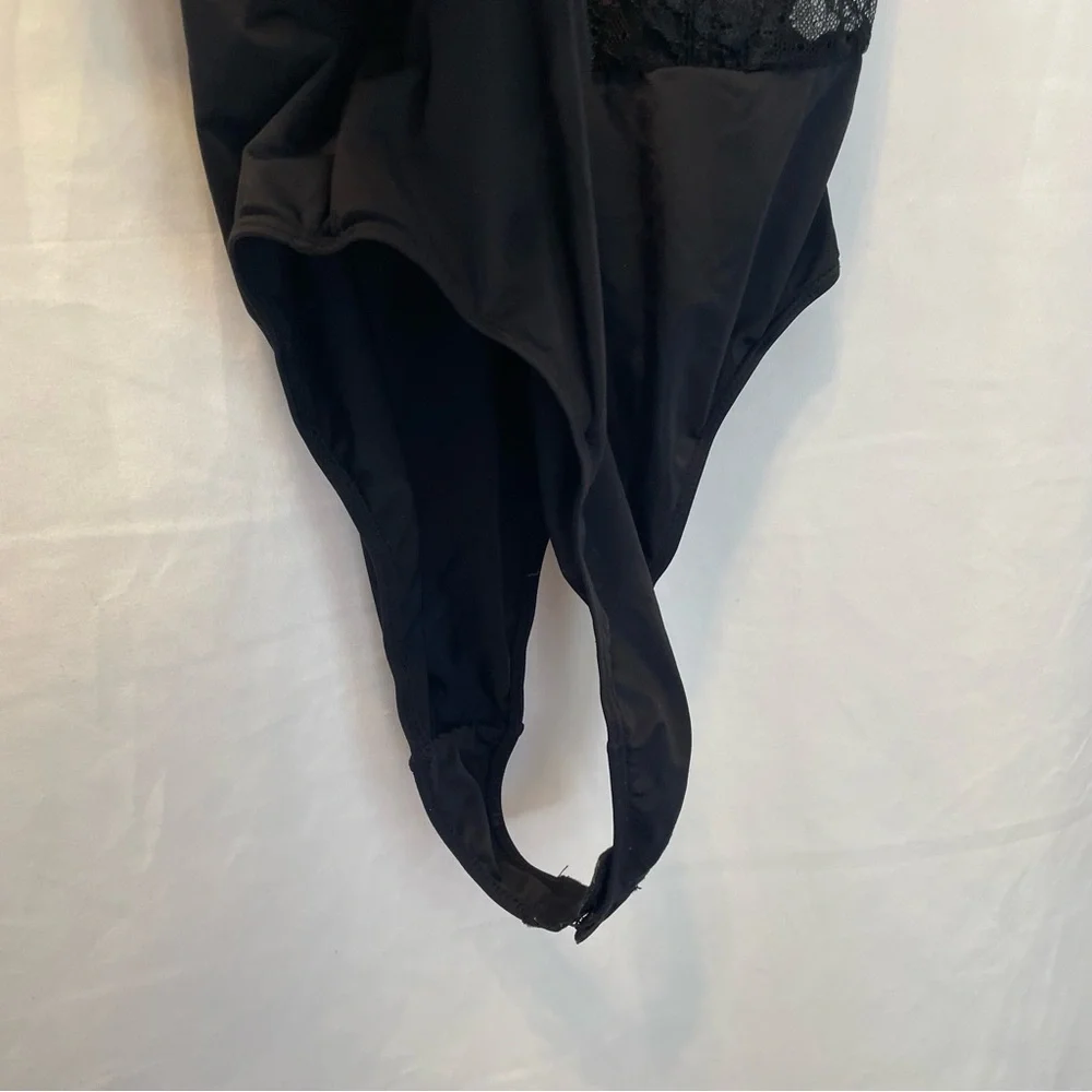 Akira‎ Black Lace M Body Suit Lingerie Sexy Romantic Goth Whimsigoth Flirty Fem